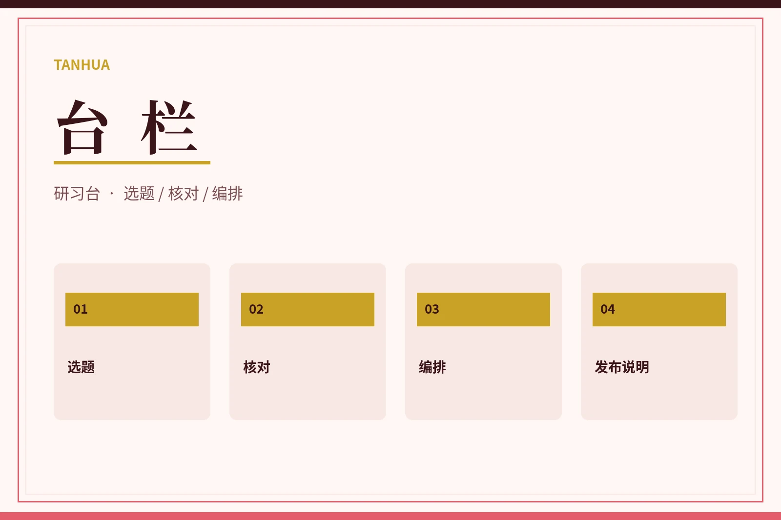 案头：内容从选题到发布的基本方法